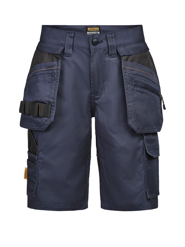 2337 Hantverksshorts semistretch Dam Marinblå/Svart