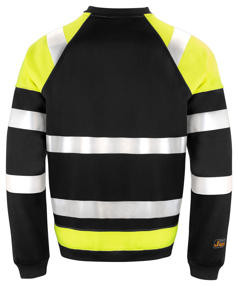 5124 Sweatshirt Varsel Svart/Gul
