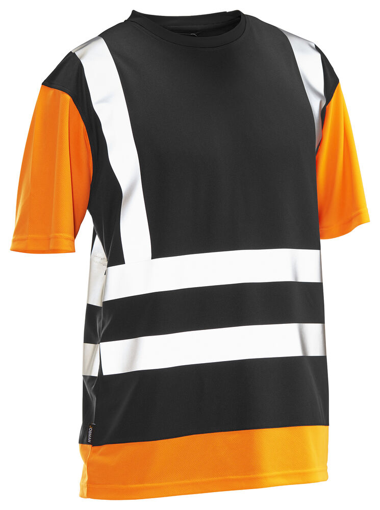 5126 T-shirt Varsel Svart/Orange