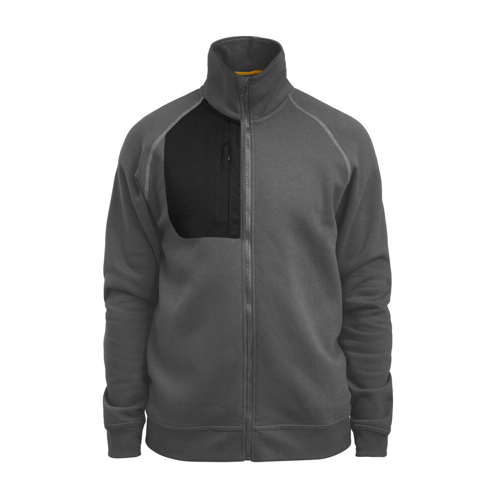 5141 Sweatshirt Hel-Zip Grå