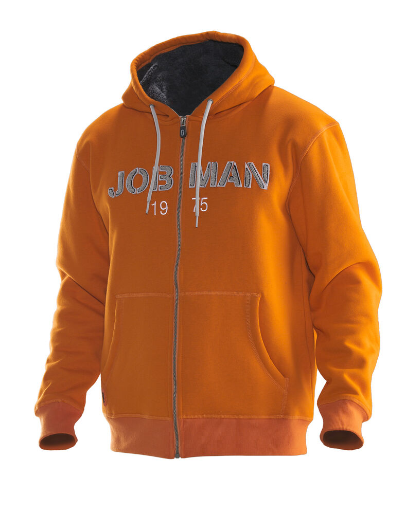 5154 Hoodie Vintage Fodrad Orange/Grå