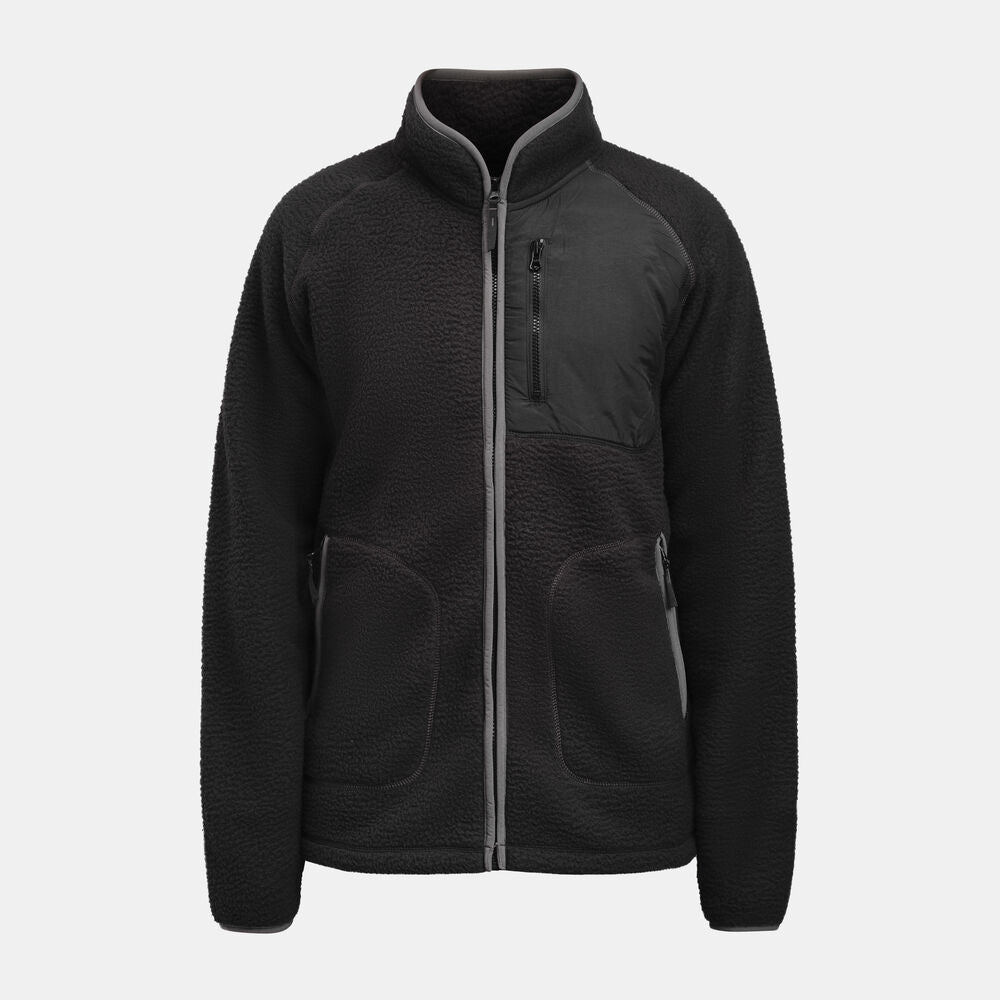 5161 Pälsfiberjacka Svart