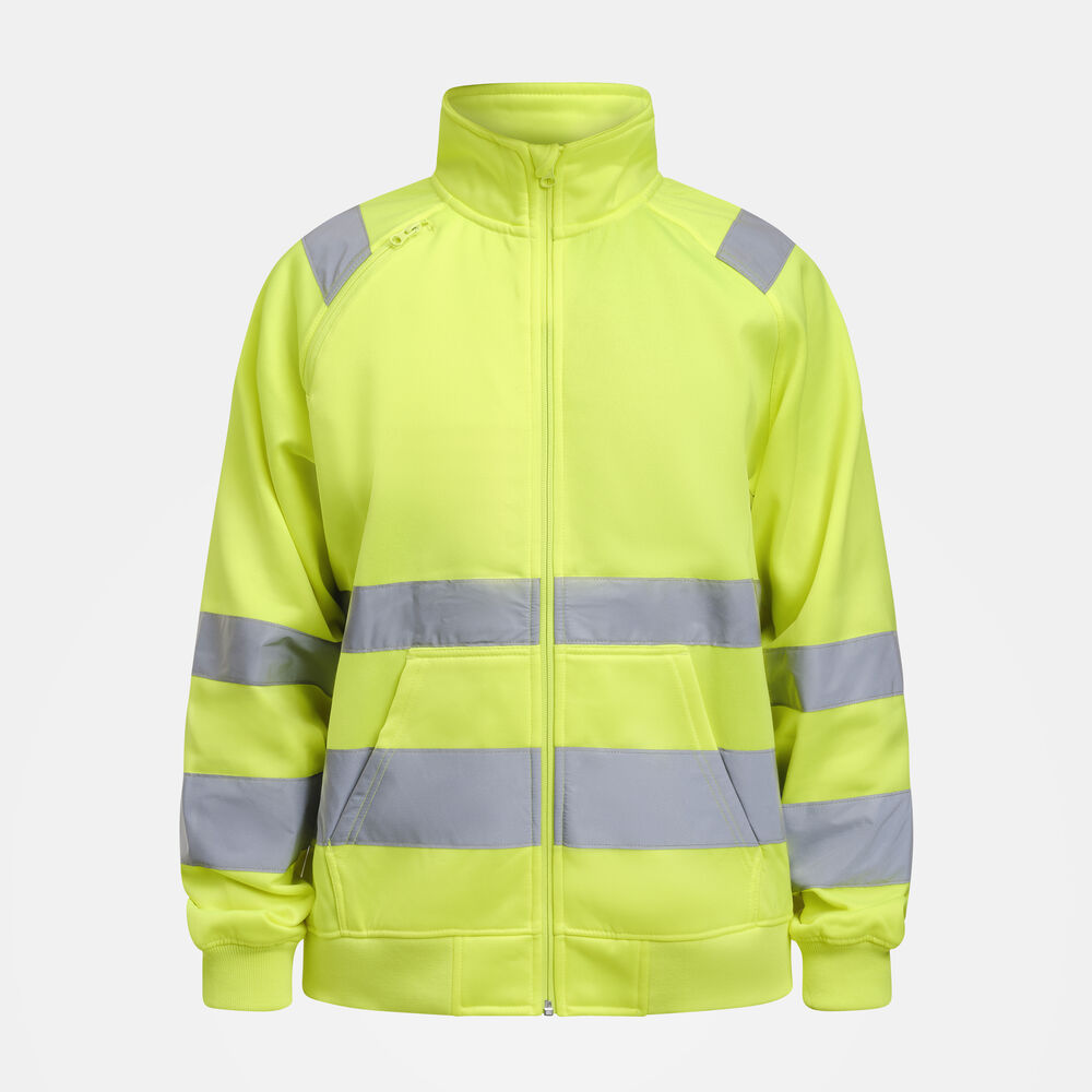 5172 Sweatshirtjacka Varsel Gul