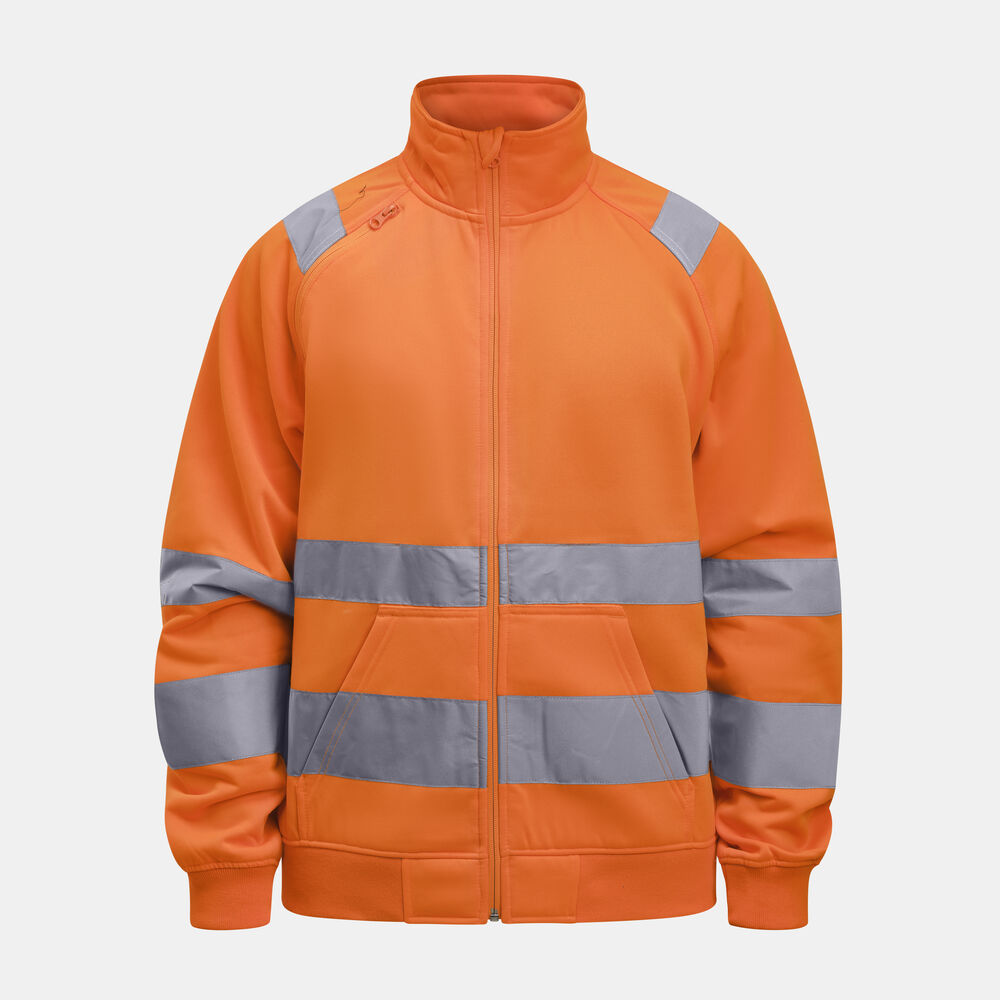 5172 Sweatshirtjacka Varsel Orange