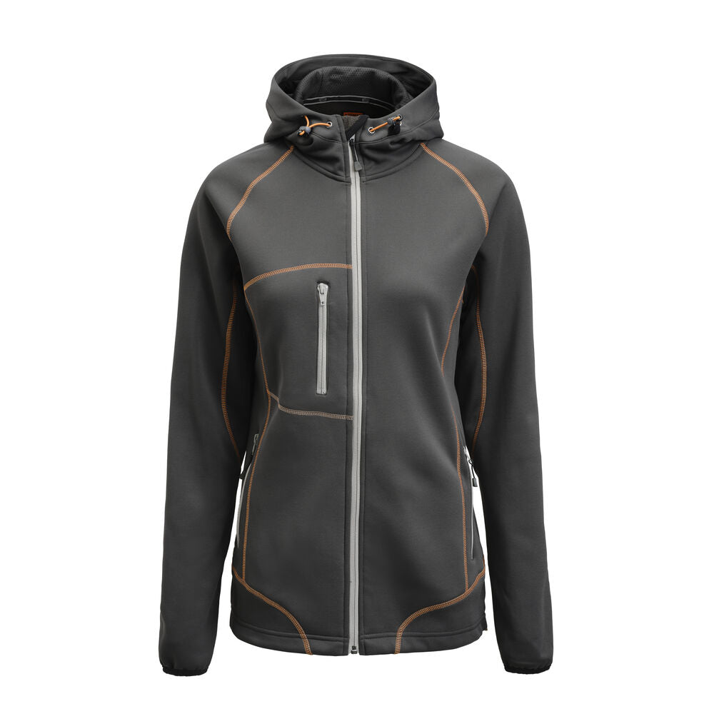 5177 Hoodie Dam Grå/Orange