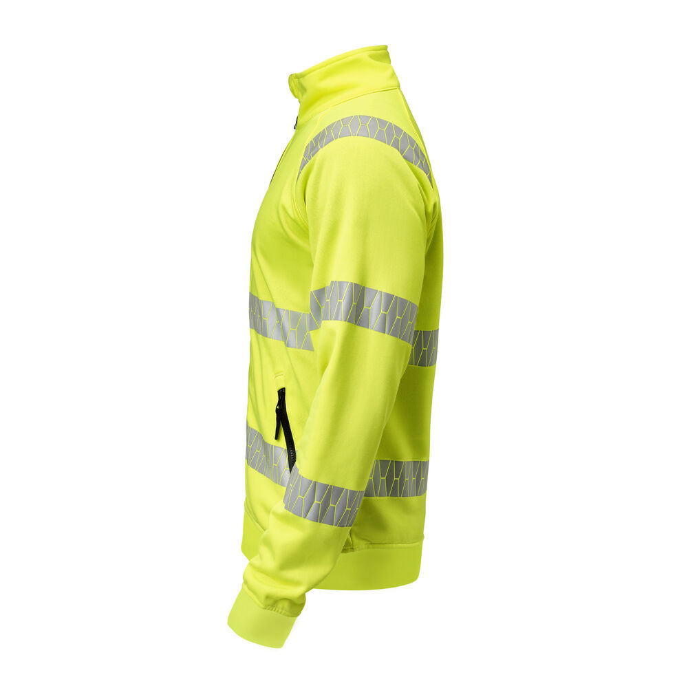 5325 Sweatshirt Hel-Zip Varsel Gul