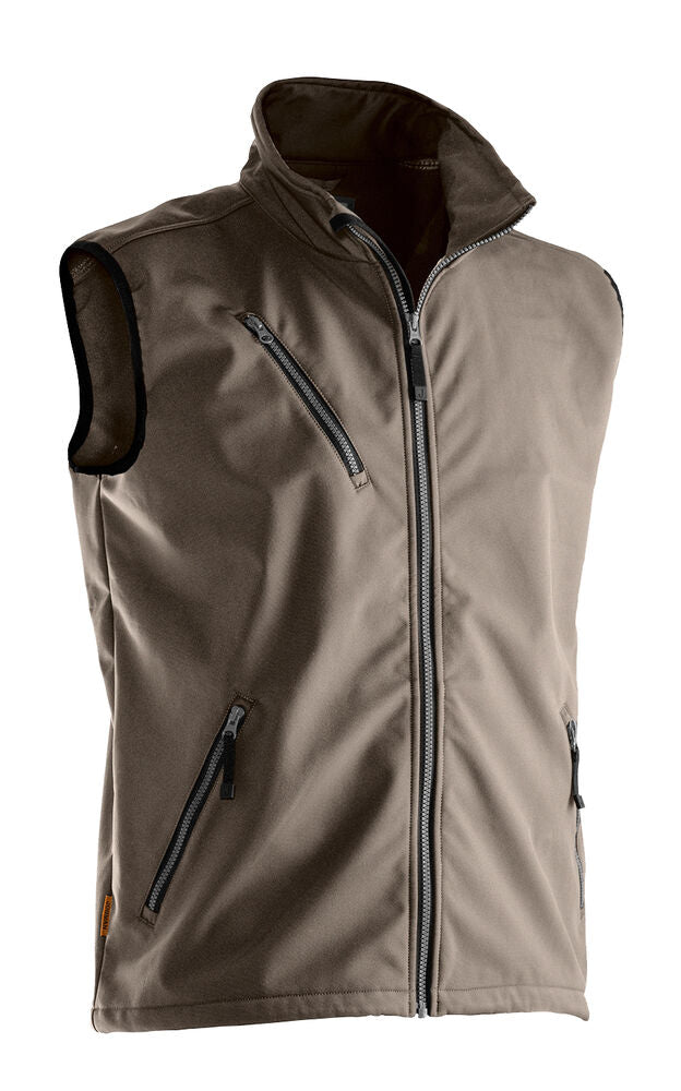 7502 Softshellväst Khaki