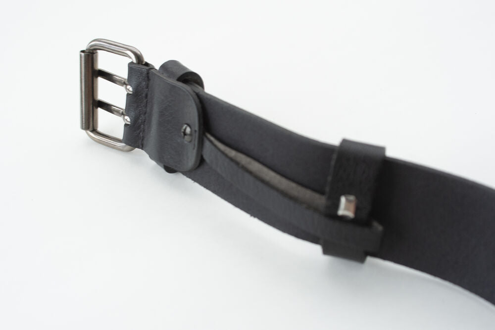 9307 Bälte Läder Svart