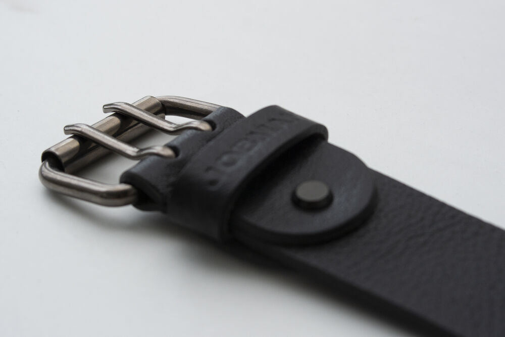 9307 Bälte Läder Svart