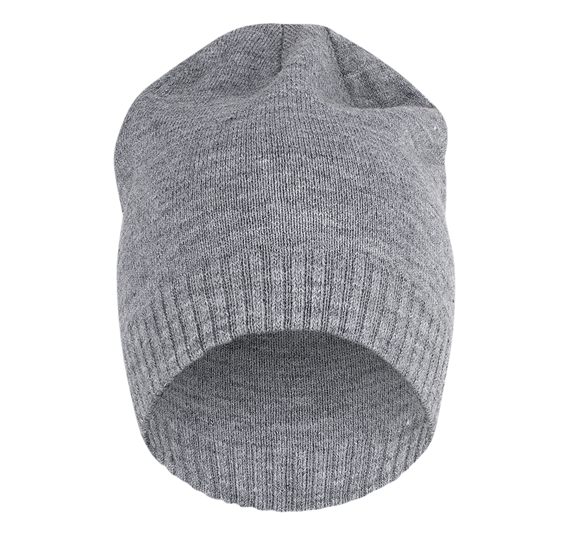 Beanie Double Cap Ljusgrå