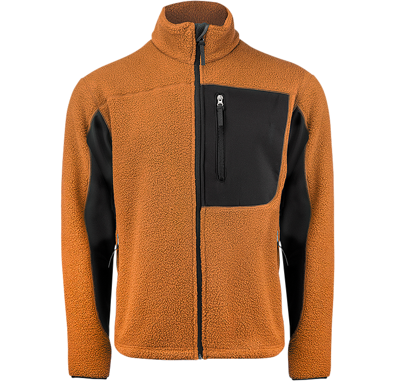 PILE FLEECE JACKET Orange