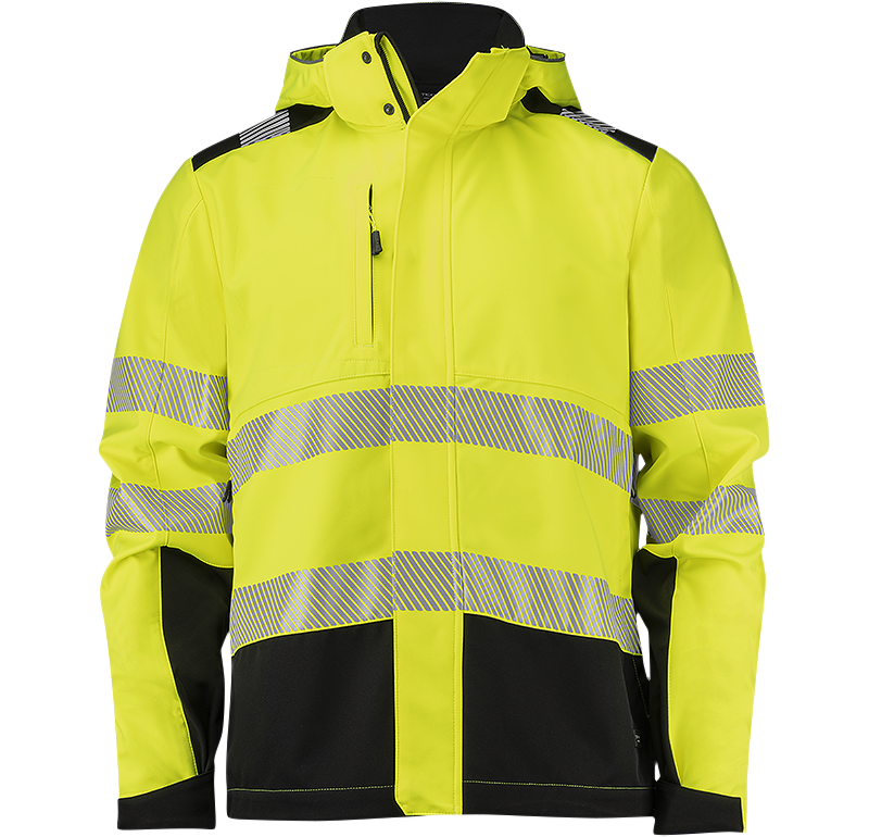 Hi-Vis Softshell Gul/Svart