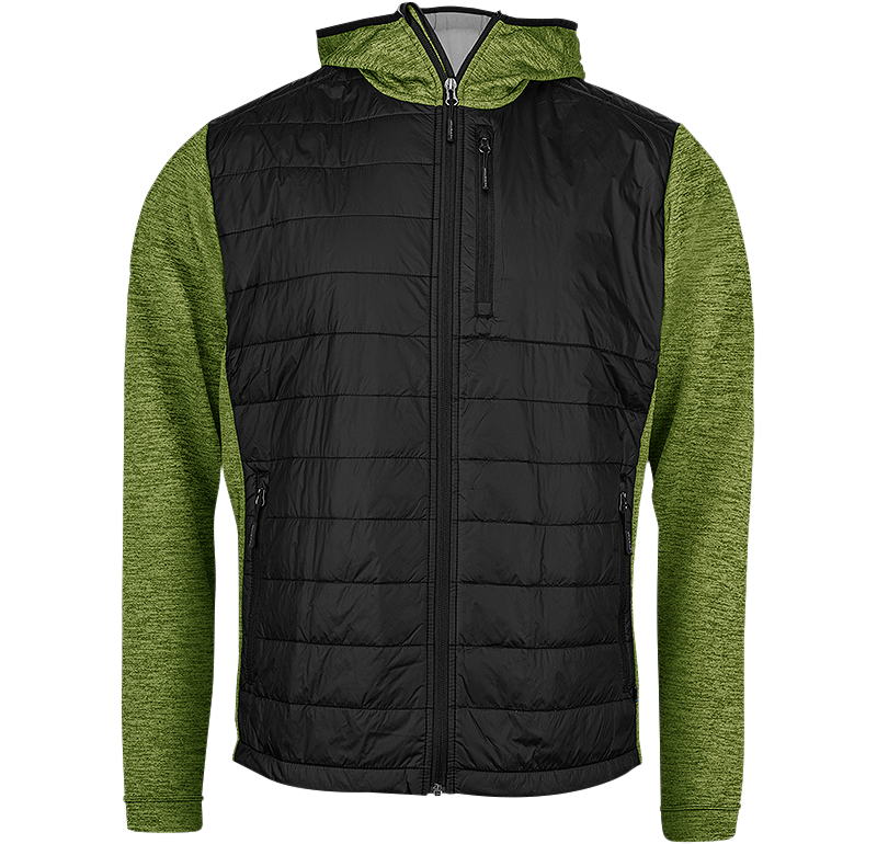 Hooded Hybrid Jacket Svart/Gul