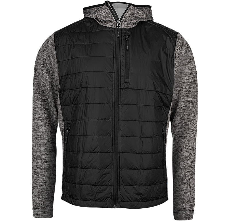 Hooded Hybrid Jacket Svart/Grå