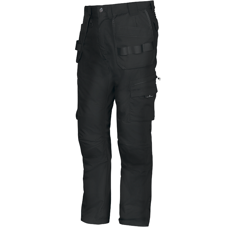 Service Stretch Pocket Pants Svart