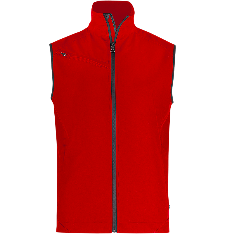 Softshell Vest Röd