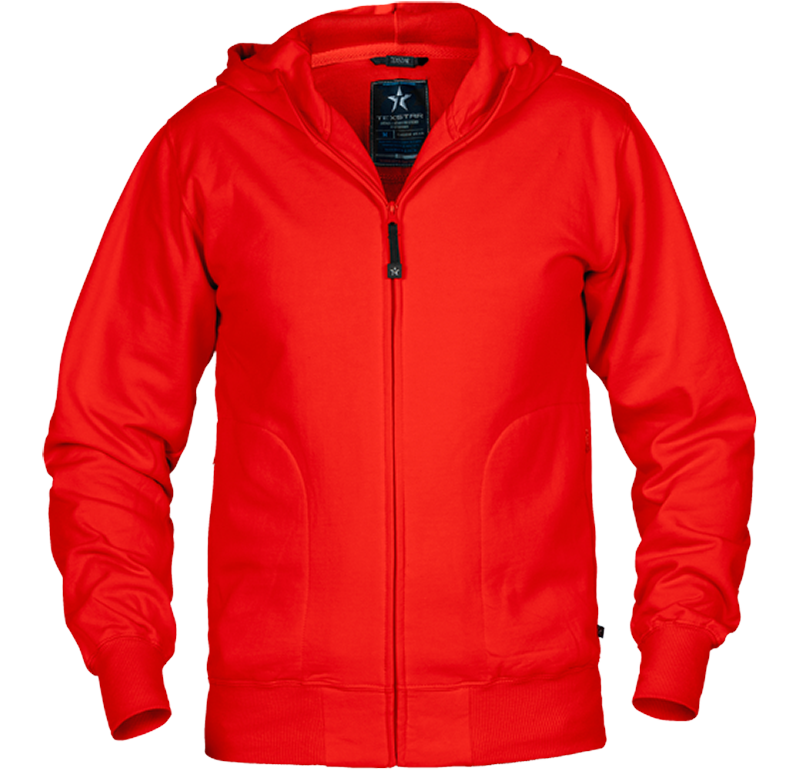 Hooded Cardigan Röd