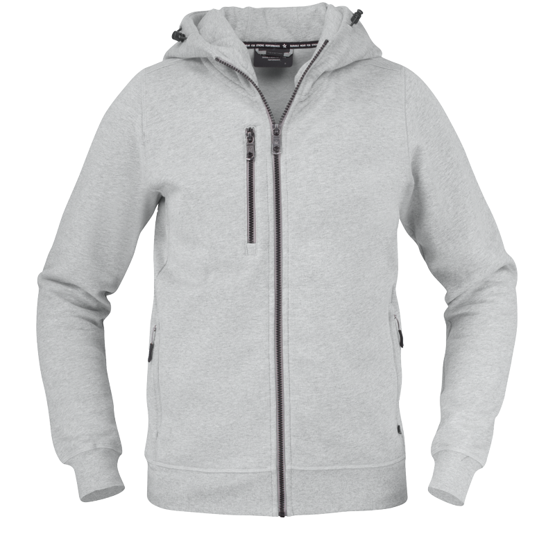 Hooded Cardigan Ljusgrå