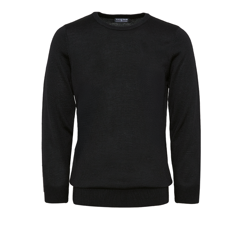 Pullover Round Neck Svart