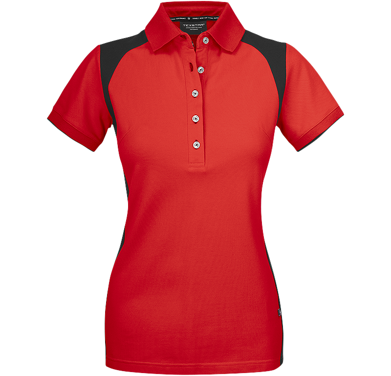 Stretch Pique Shirt Röd