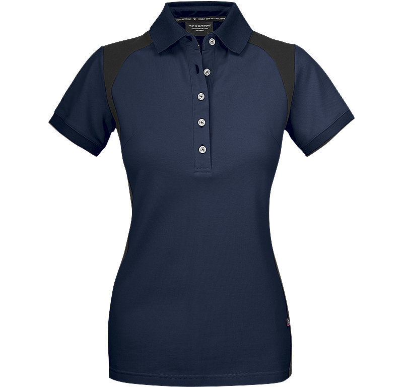Stretch Pique Shirt Marinblå