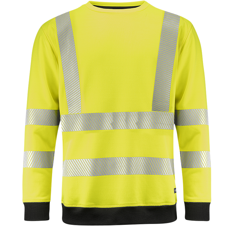 Hi-Vis Sweatshirt Gul/Svart