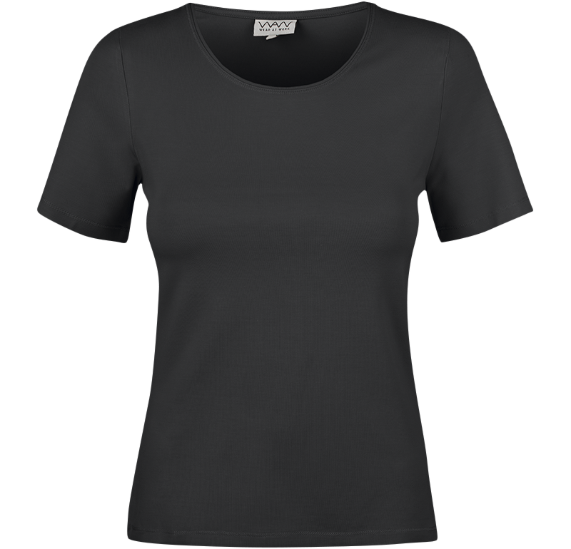 Ladies Soft Short Sleeve Svart