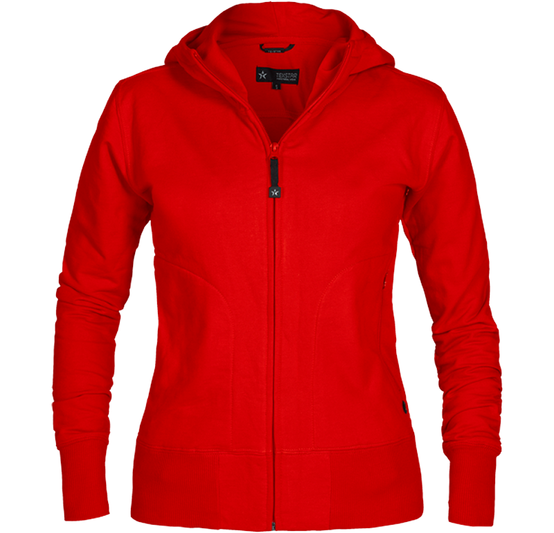 Hooded Cardigan Röd