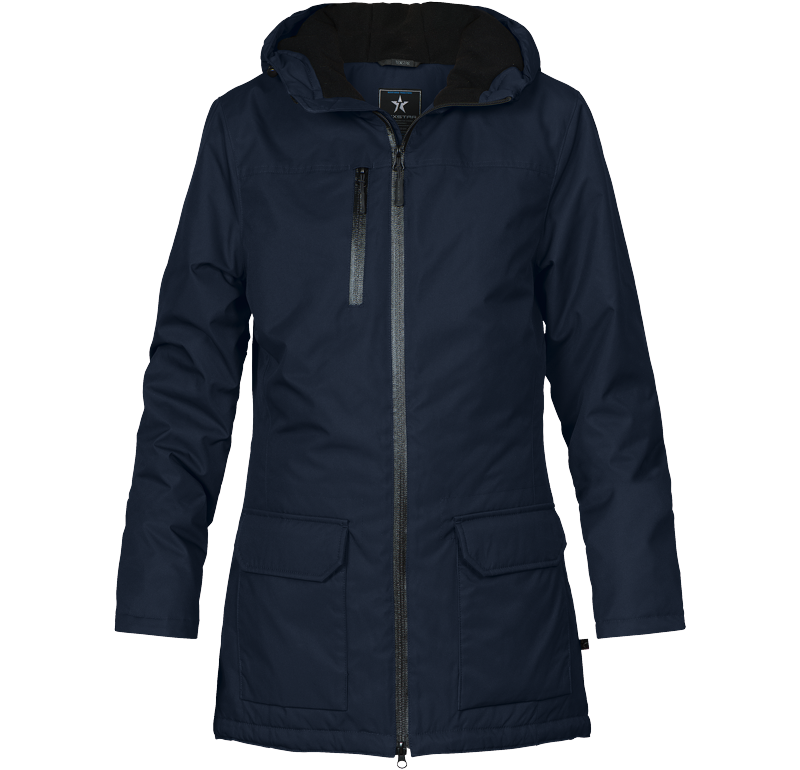 Winter Jacket Long Marinblå