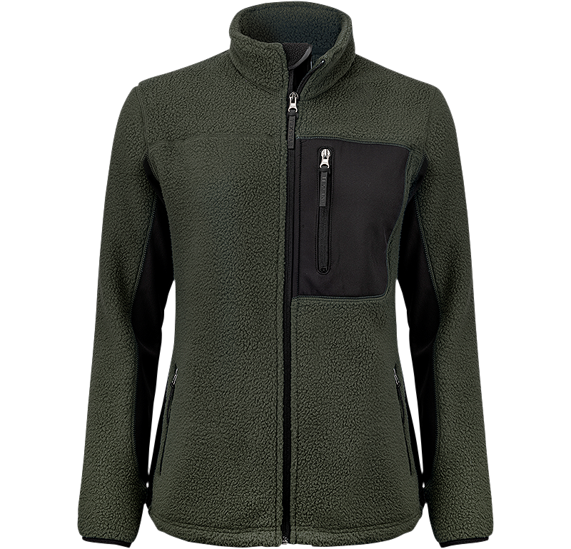 Pile Fleece Jacket Grön