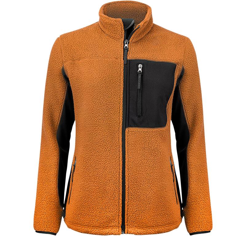 Pile Fleece Jacket Orange