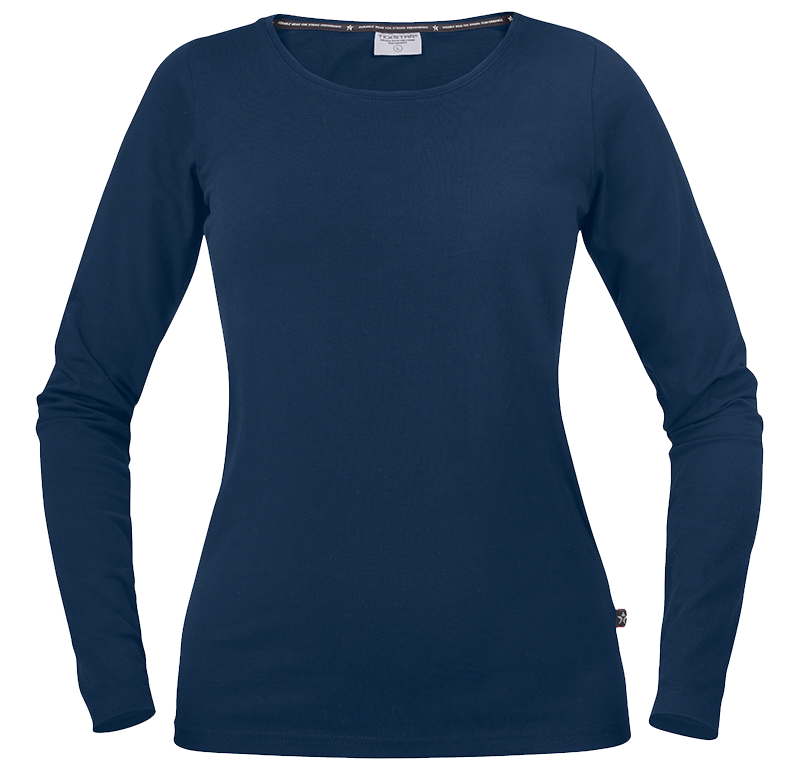 Stretch T-shirt Long Sleeve Marinblå