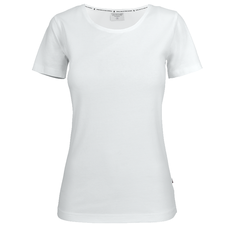 Stretch Crew T-shirt Vit