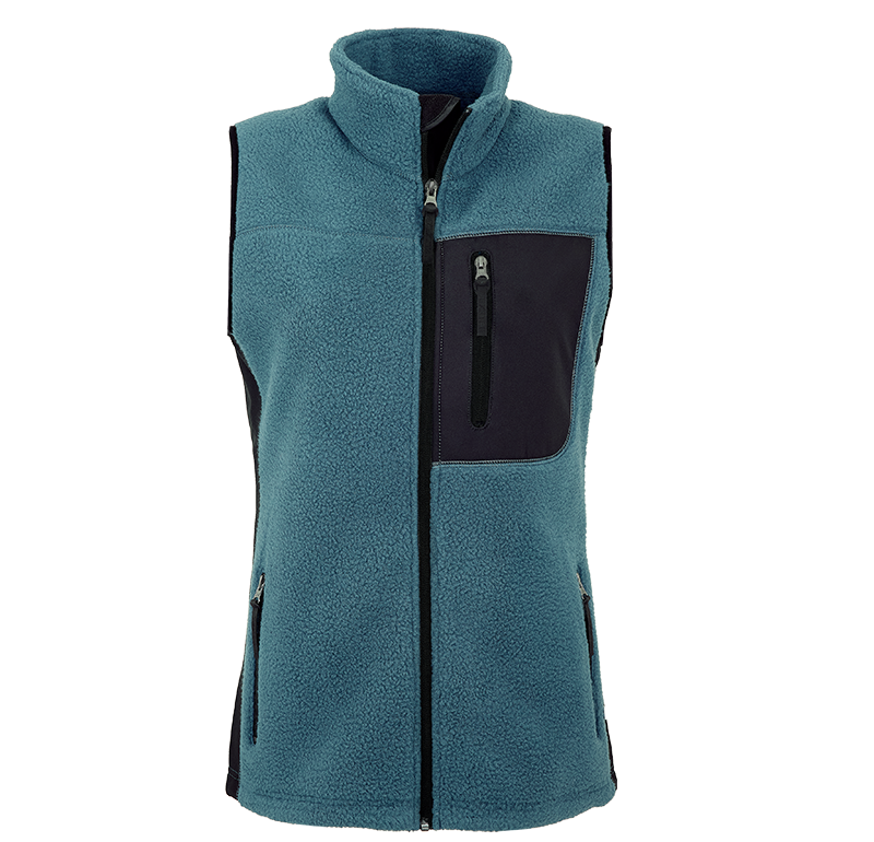 Pile Fleece Vest Blå