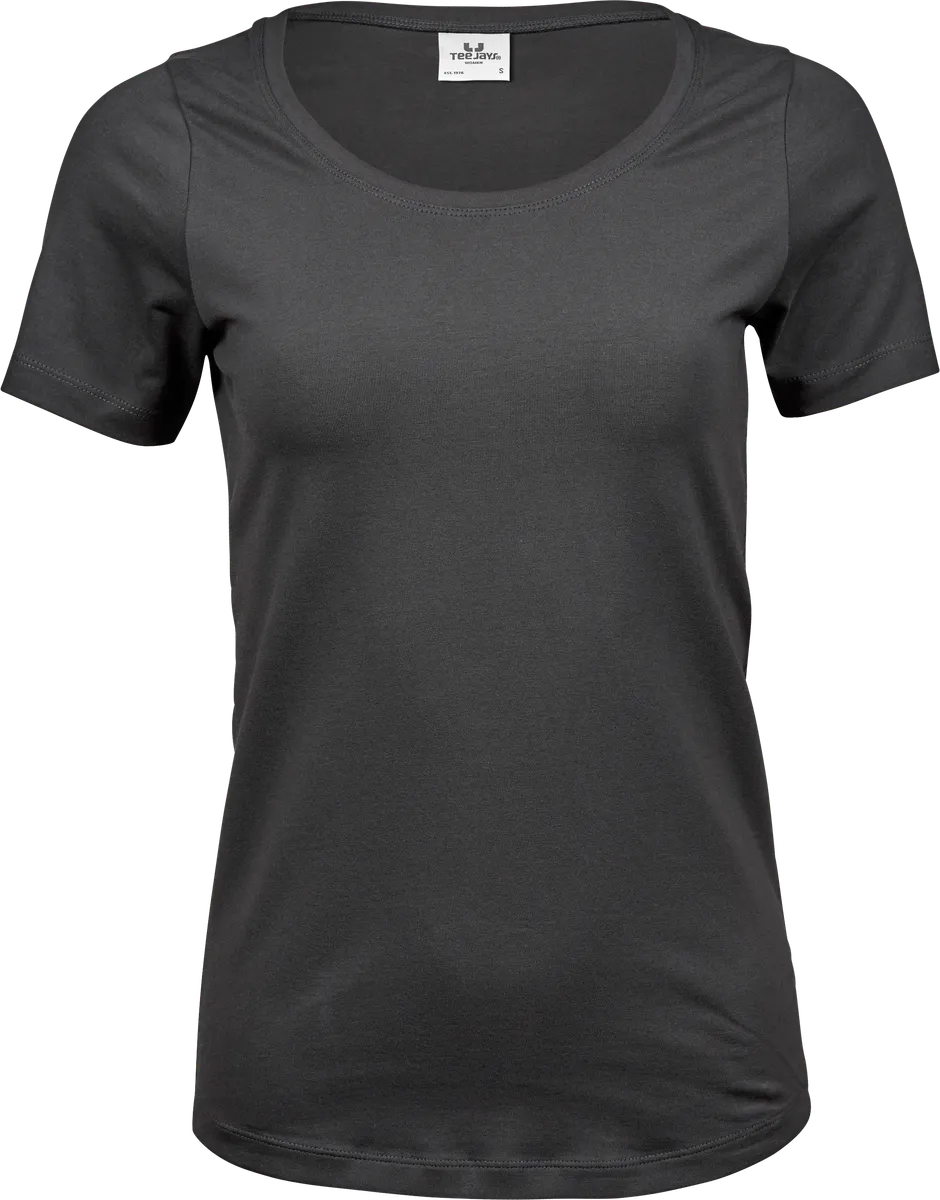 Stretch Tee, t-shirt för damer Mörkgrå