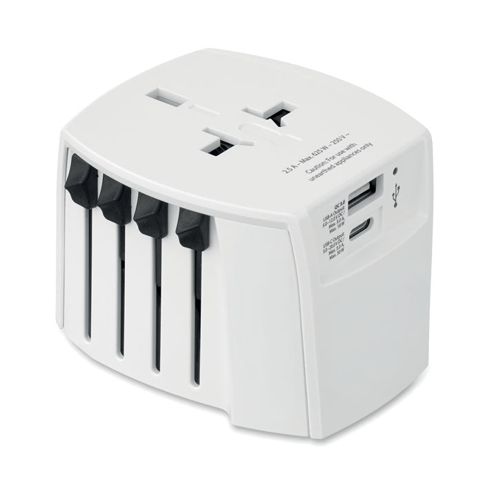 SKROSS® världsadapter Muv Usb Ac30 Pd Vit