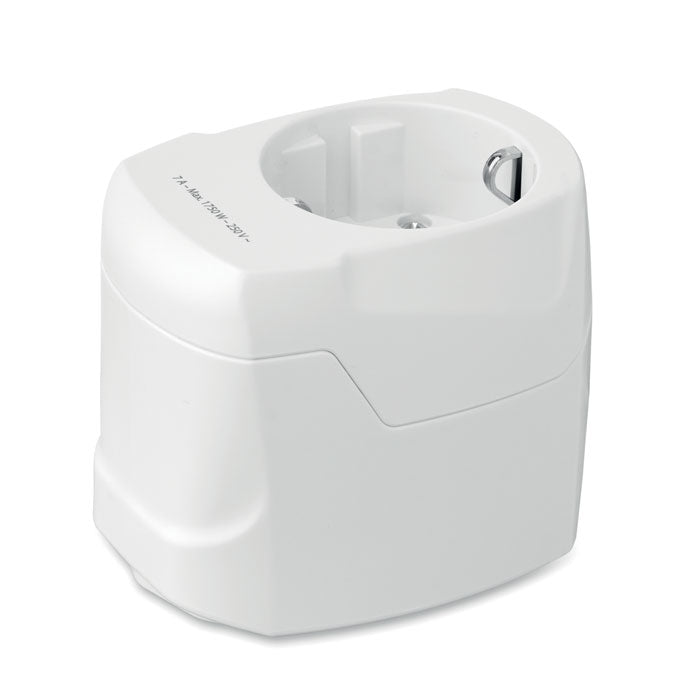 SKROSS® världsadapter Pro 3-Pole Vit
