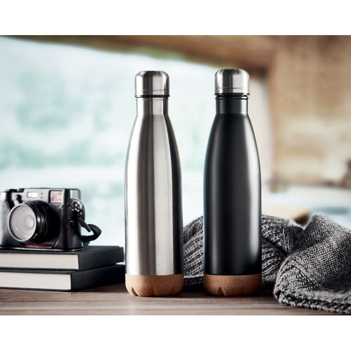 Termosflaska rostfritt/kork Aspen Cork Matt silver
