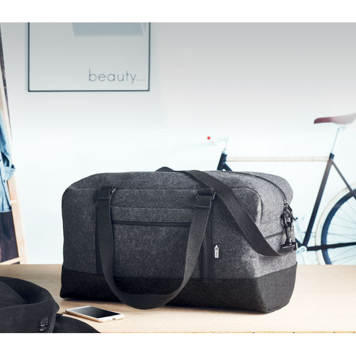 Weekend bag i RPET-filt Indico Bag Stengrå