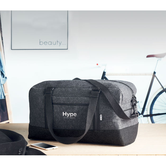 Weekend bag i RPET-filt Indico Bag Stengrå