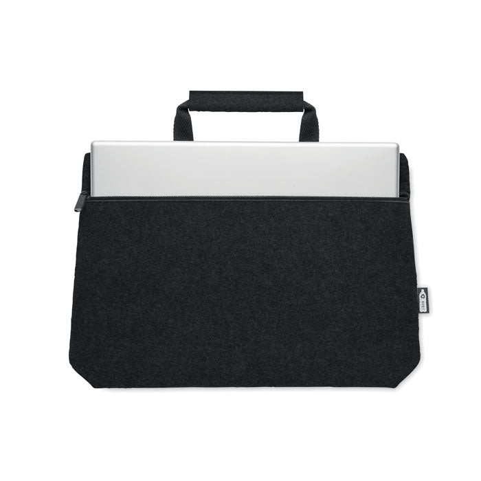 15" Laptopväska i RPET-filt Tapla Svart