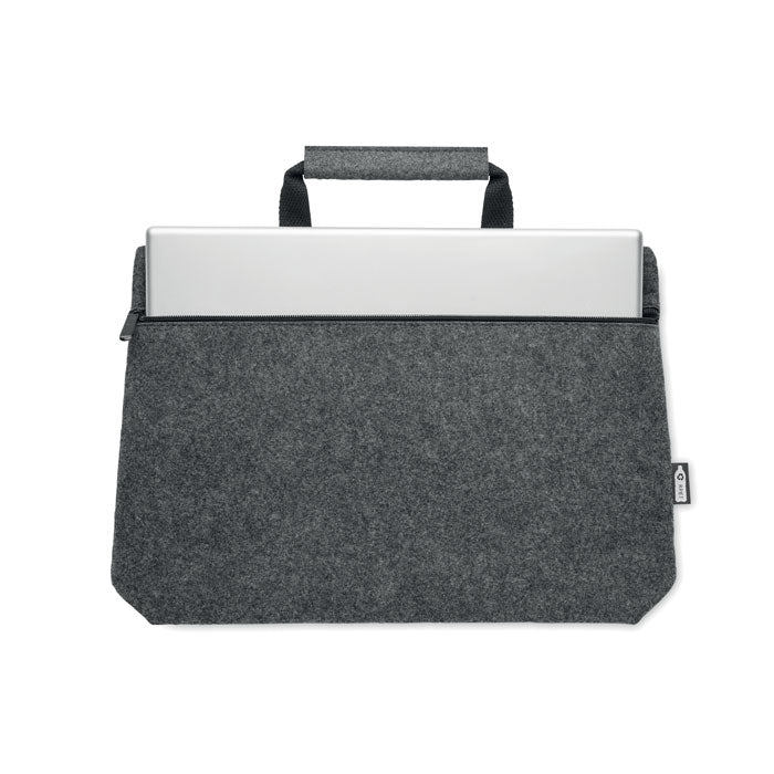 15" Laptopväska i RPET-filt Tapla Stengrå