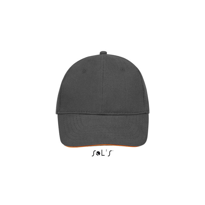 BUFFALO KEPS 6 PANELS 260g Buffalo Mörkgrå/Orange